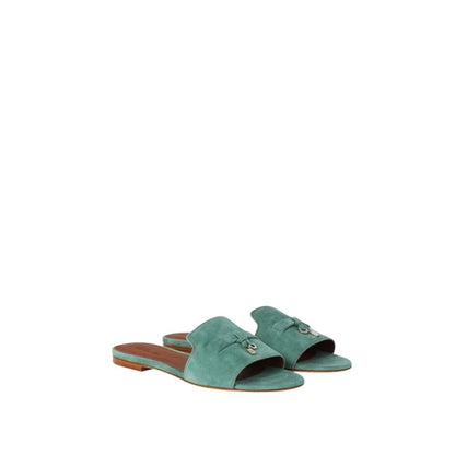 Loro Piana Summer Charms Sandal Green Sap