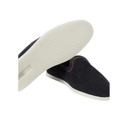 Loro Piana Venice Walk Loafer Navy Blue