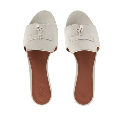 Loro Piana Summer Charms Sandal Pearl Powder